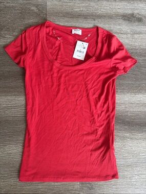 Cotton On Short Sleeve Scoop Neck Tee - Red